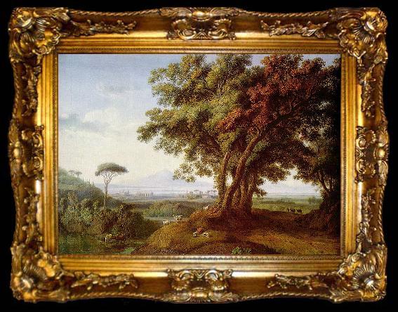 framed  Jacob Philipp Hackert Italienische Landschaft, ta009-2